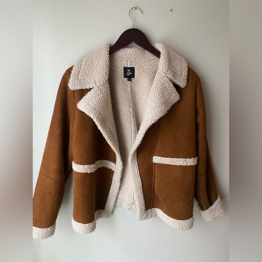Faux Sherpa brown jacket
